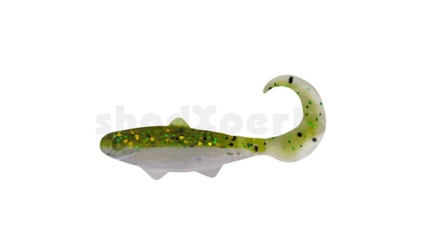 000935B035 Banjo Twister 1" (ca. 3,5 cm) bluepearl / watermelon silver flake