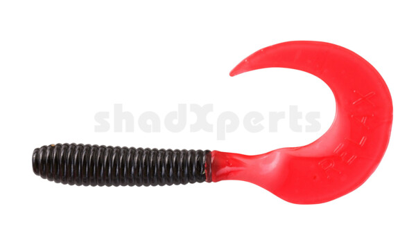 000606029A Twister 2,5" regulär (ca. 6,0 cm) schwarz / red tail