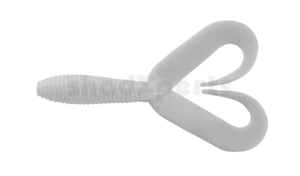 000607DT-001 Twister 3" Doubletail regulär (ca. 9,0 cm) white