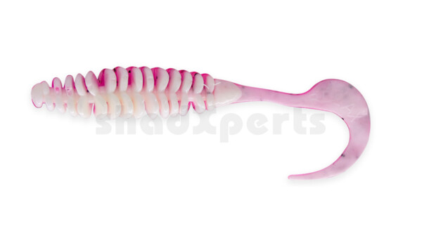 000512B320 Turbotwister 5" (ca. 12,0 cm) reinweiss / hot pink Glitter