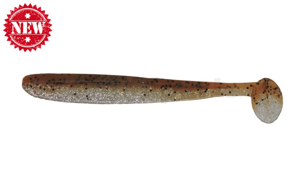 003413B083 Bass Shad 4,5“ (ca. 13 cm) klar silber Glitter / braun-Glitter