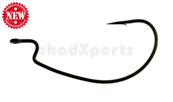 D39Z1/0 Daiichi FATGAP WORM/TUBE HOOK, Black Nickel #1/0 , 7 Haken/Tüte