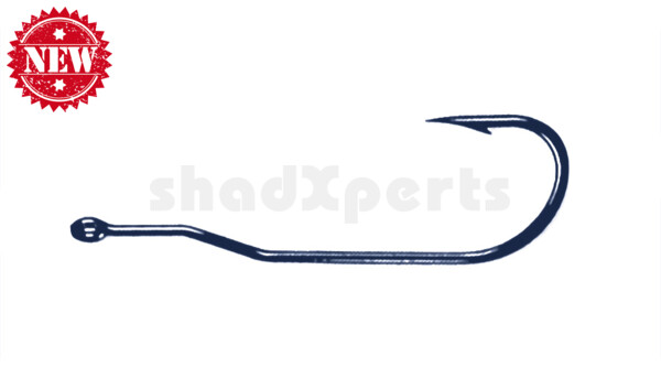 TT077ZS1 Tru-Turn Bass Worm Hook (Blue) #1 , 7 Haken/Tüte