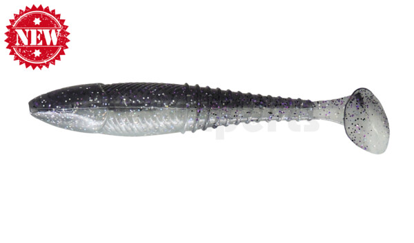 004911008 Finesse Swimmer 4,4"  (ca. 11,5 cm) Smoke Purple Flake/Clear Belly