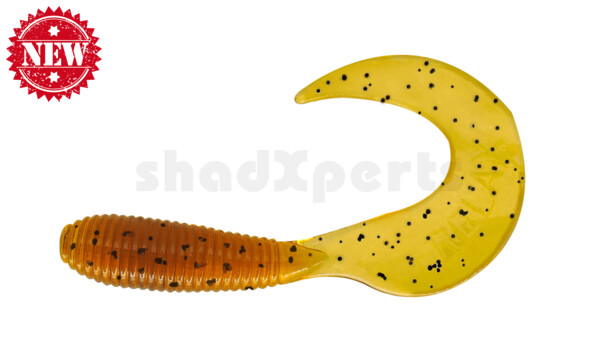 000606103 Twister 2,5" regulär (ca. 6,0 cm) clear rootbeer black glitter