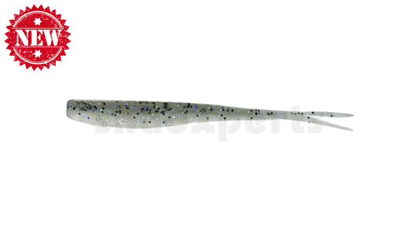 005107B031 Oklahoma 2,75" (ca. 7,5 cm) blauperl / klar salt´n pepper Glitter