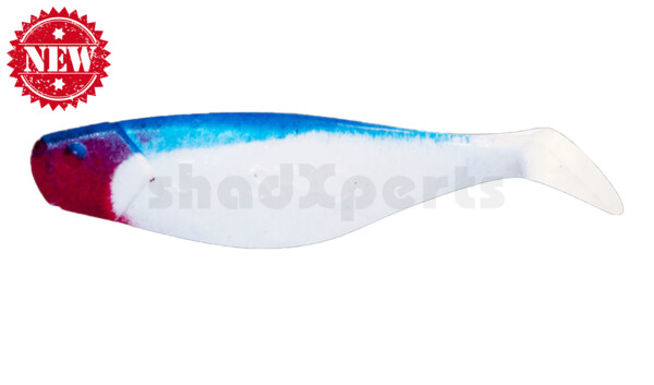 000408006 Shad 3" (ca. 8,0 cm) reinweiss / blau