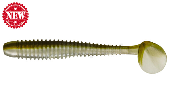 004013B585 Texas 5" (ca. 13 cm) perlweiss / green pumpkin