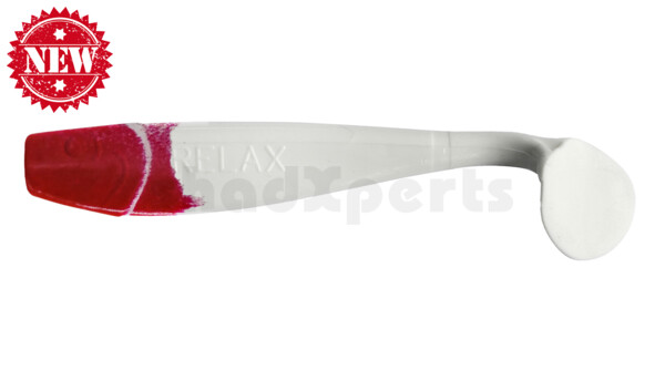 002011001RPH King-Shad 4" (ca. 11,0 cm) reinweiss / red head