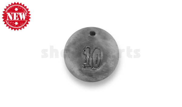 KGB10 Rund Blei, mit 1,2mm Durchführung Gewicht: 10g