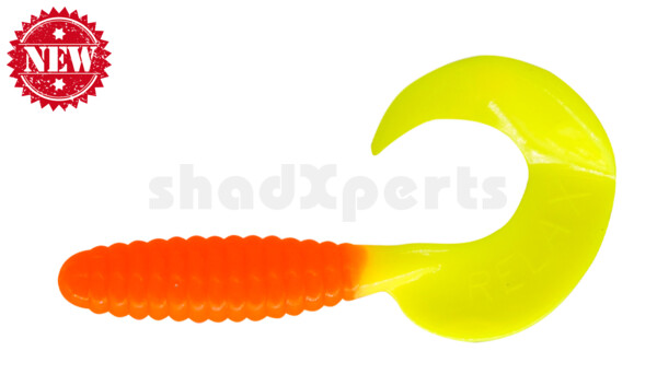 000608403 Twister 4" regulär (ca. 8,0 cm) orange / fluogelb