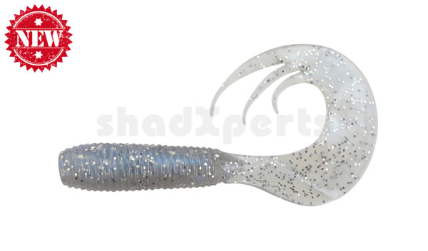 000607TT-009 Twister 3" Tri-Tail regulär (ca. 7,0 cm) blauperl Glitter