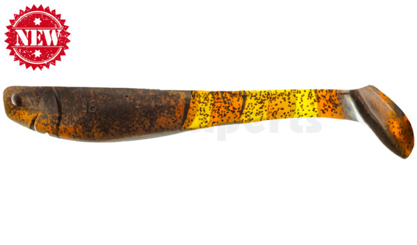 000220218 Kopyto-Classic 8" (ca. 20,0 cm) klar bernstein schwarzer glitter