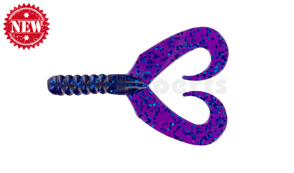 005307165 Twin Tail Grub 2,75" (7,5 cm) Electric Grape