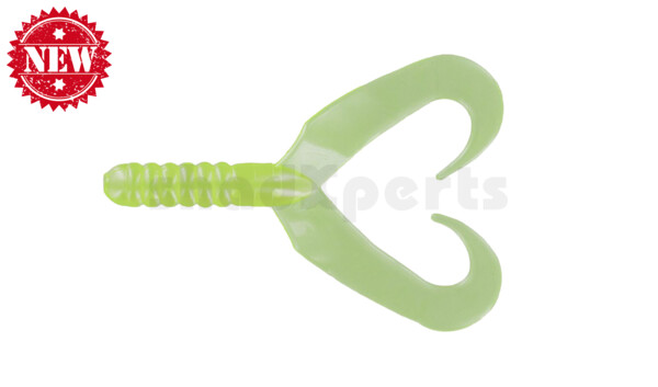 005307B005 Twin Tail Grub 2,75" (7,5 cm) Chartreuse Pearl