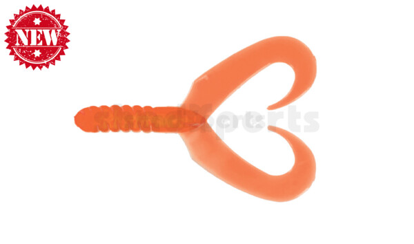 005307403 Twin Tail Grub 2,75" (7,5 cm) orange / fluogelb