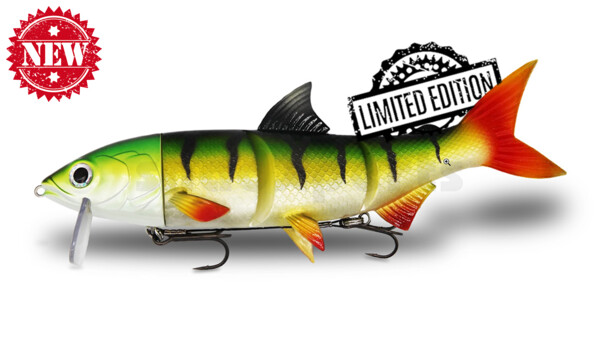 HYRO25PES RenkyOne - Hybrid Fishing Lure 10" (ca. 25 cm) slow sinking Perch Stripez