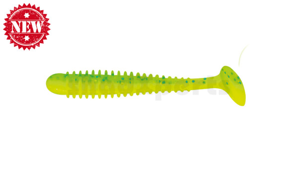 004007b034 Texas 2,5" (ca. 6,5 cm) fluogelb / fluogrün-Glitter