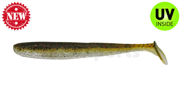 003413B310 Bass Shad 4,5“ (ca. 13 cm) selbstleuchtend Glitter / Kaulbarsch