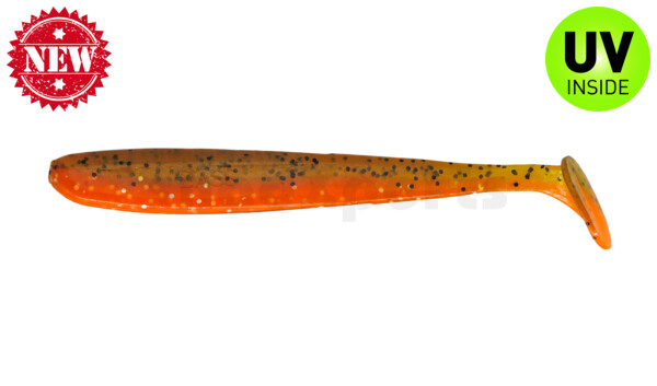 003413B068 Bass Shad 4,5“ (ca. 13 cm) orange-Glitter / olivebraun-Glitter