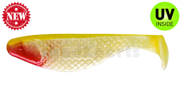 000110012 Aqua 4" (ca. 10,0 cm) perlweiss / gelb