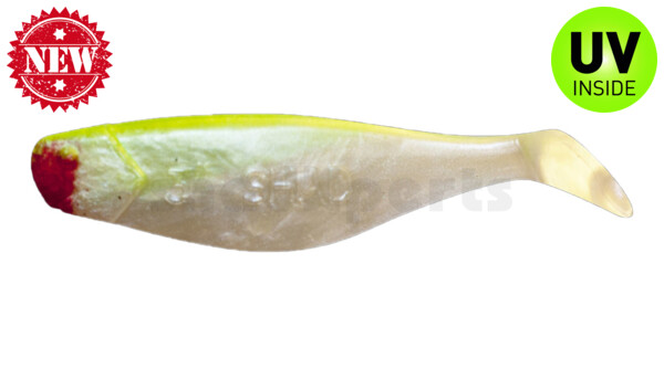 000408010 Shad 3" (ca. 8,0 cm) perlweiss / grün