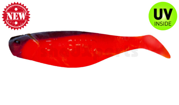 000408072 Shad 3" (ca. 8,0 cm) orange / schwarz