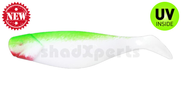 000408004 Shad 3" (ca. 8,0 cm) reinweiss / grün