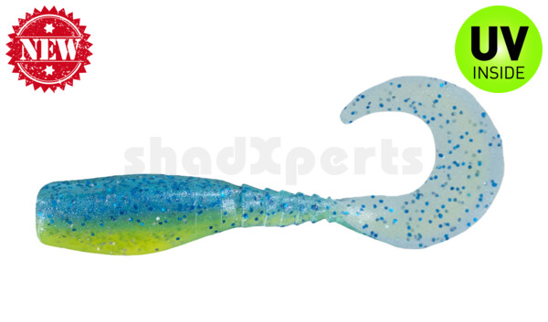 004405024 Curly Tail Crappie Minnow 2"  (ca. 5 cm) im Zip Bag blue grass