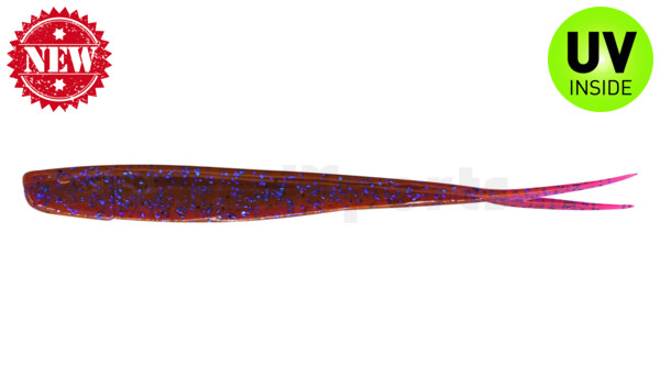 005118175 Oklahoma 7" (ca. 18 cm) crawfish-violett-electric blue-Glitter