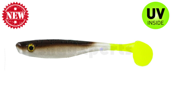 004113023 Suicide Shad 5" (ca. 13 cm) green pumpkin / chart tail