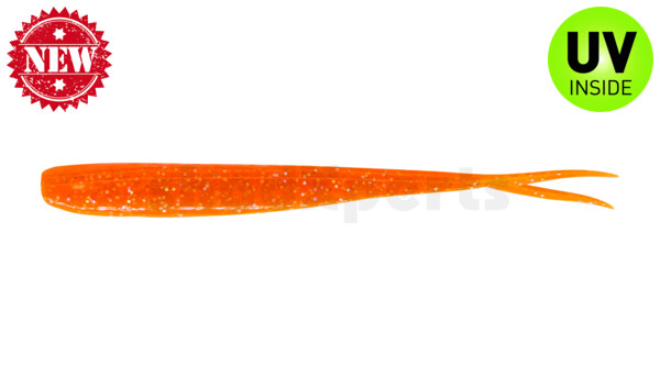 005118121 Oklahoma 7" (ca. 18 cm) klar fluoorange glitter