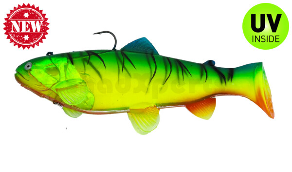 SBT25YFT Castaic Swim Bait Trout 2.0 - 10" (25cm) Fast sinking Yellow Firetiger