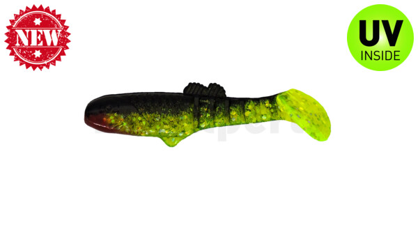 005007067 Montana 2,5" (ca. 7cm) grün(chartreuse)-Glitter / schwarz