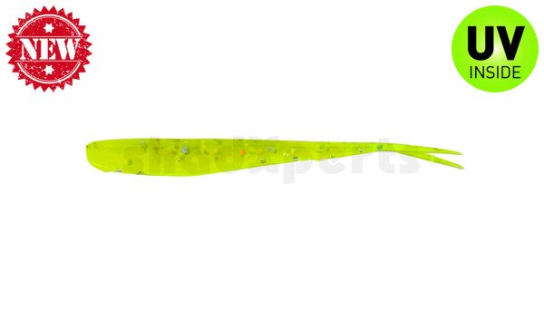 005107B034 Oklahoma 2,75" (ca. 7,5 cm) fluogelb  / fluogrün-Glitter