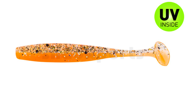 003407B032 Bass Shad 2,5" (ca. 7 cm) orange / klar gold,schwarz Glitter