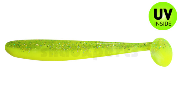 003408B034 Bass Shad 3“ (ca. 7,5 cm) fluogelb  / fluogrün-Glitter