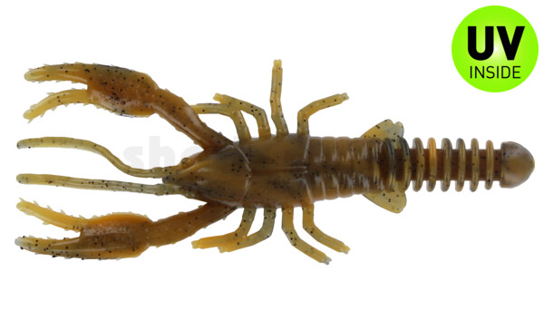 002307016 Baby Crawfish 3" (ca. 7 cm) Craw Orange Swirl