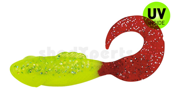 001107KG03 KILLER-GRUB 07cm fluogelb/fluogrün-Glitter