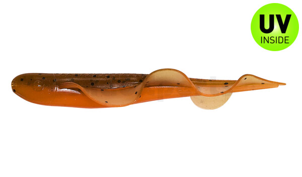 001508B068 Wing Shad 3" (ca. 8,5 cm) orange-Glitter / olivebraun-Glitter