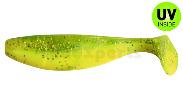 000310B034 Jankes 4" (ca. 11,0 cm) fluogelb  / fluogrün-Glitter