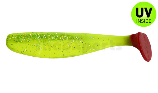 000316B034RT Jankes 6" (ca. 16,0 cm) fluogelb  / fluogrün-Glitter / red tail