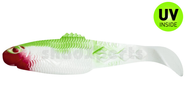 001413004 Diamond Shad 5" (ca. 13,5 cm) reinweiss / grün