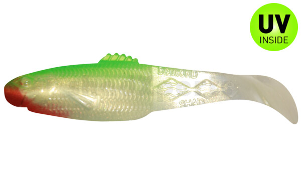 001413029 Diamond Shad 5" (ca. 13,5 cm) goldperl / grün