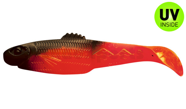 001413205 Diamond Shad 5" (ca. 13,5 cm) feuerrot / schwarz