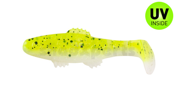 001005B045 Killer Shad 2" (ca. 5,0 cm) white / baby bass