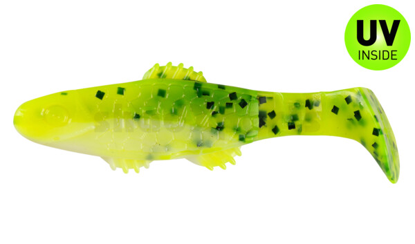 001008B045 Killer Shad 3" (ca. 8,0 cm) reinweiss / Baby Bass