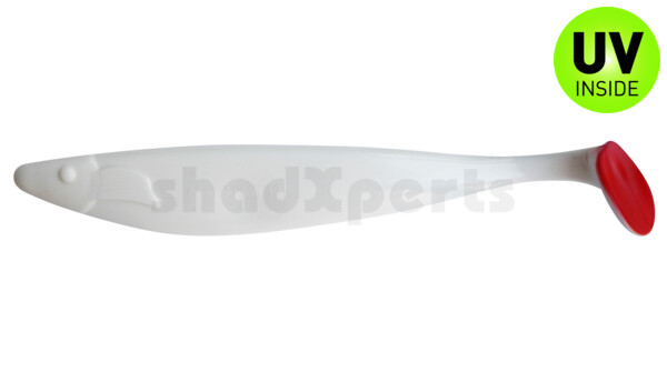 000430001RT Megalodon 12" (ca. 30,0 cm) reinweiss / Red Tail