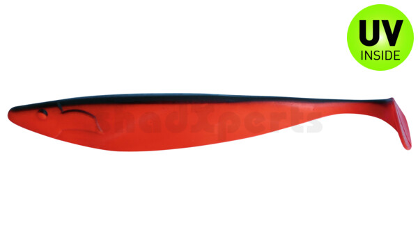 000430205 Megalodon 12" (ca. 30,0 cm) feuerrot / schwarz