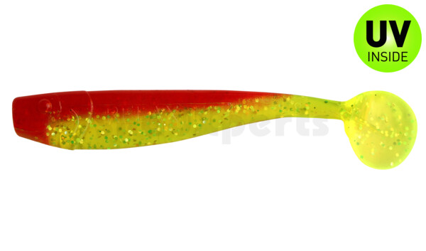 002011068 King-Shad 4" (ca. 11,0 cm) grün(chartreuse)glitter / rot